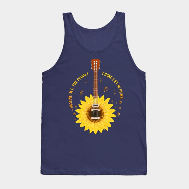 Imagine All The People Living In Peace Tank Top by Anonic